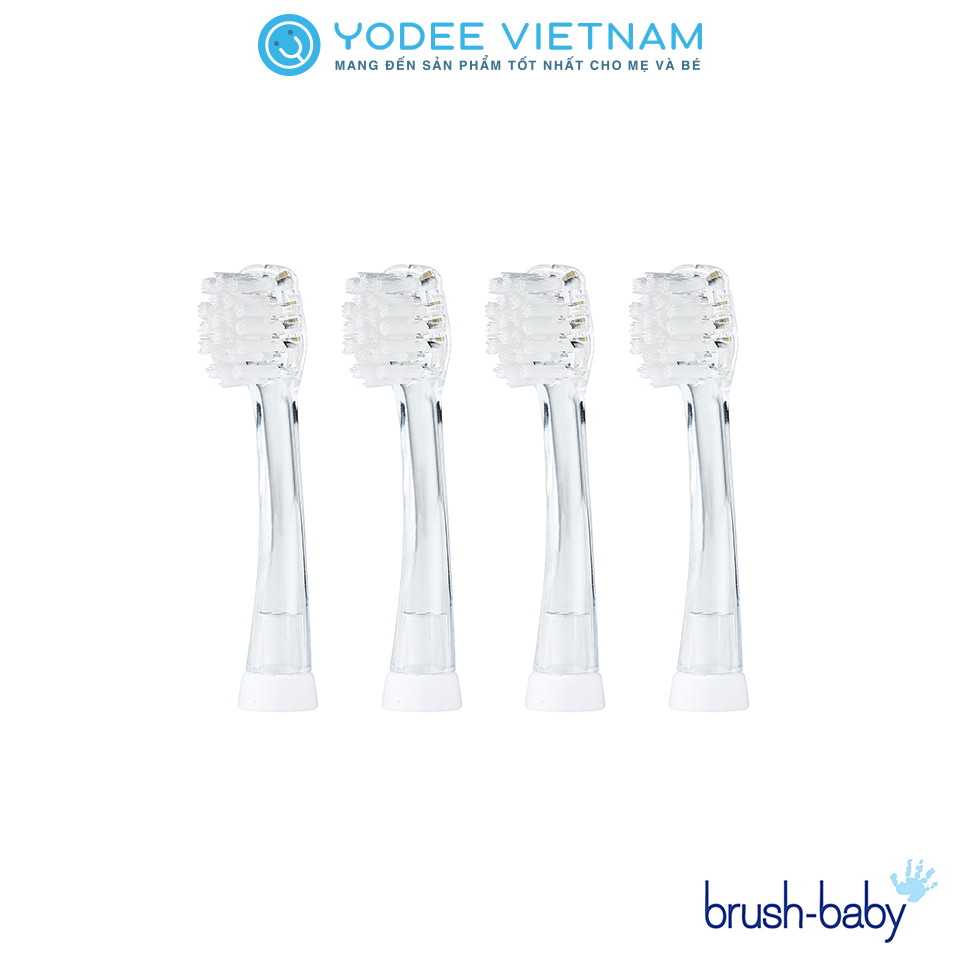 Brush-Baby Bộ 4 đầu bàn chải thay thế bàn chải điện KidzSonic (Từ 3 tuổi)