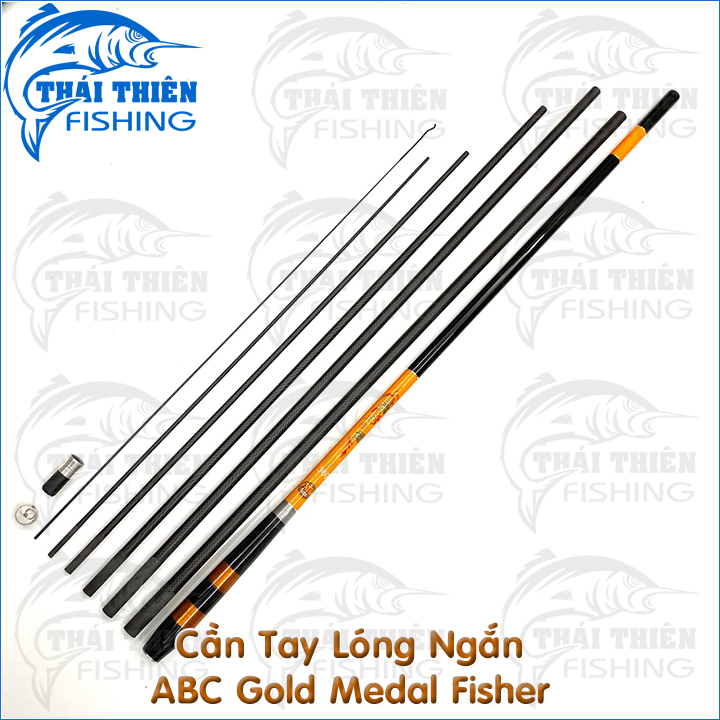 Cần Câu Tay Lóng Ngắn Carbon Caro ABC Gold Medal Fisher