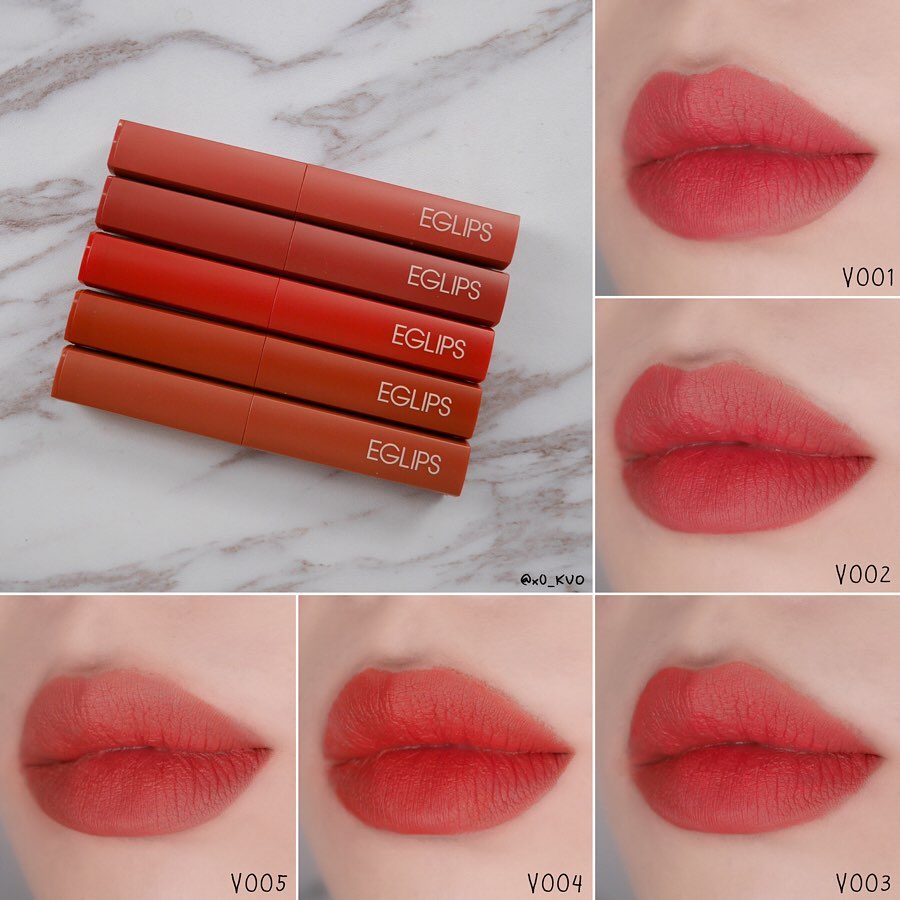 Son thỏi lì Eglips Muse In Velvet Lipstick 1.8g Thành phần dưỡng ẩm Không gây khô môi