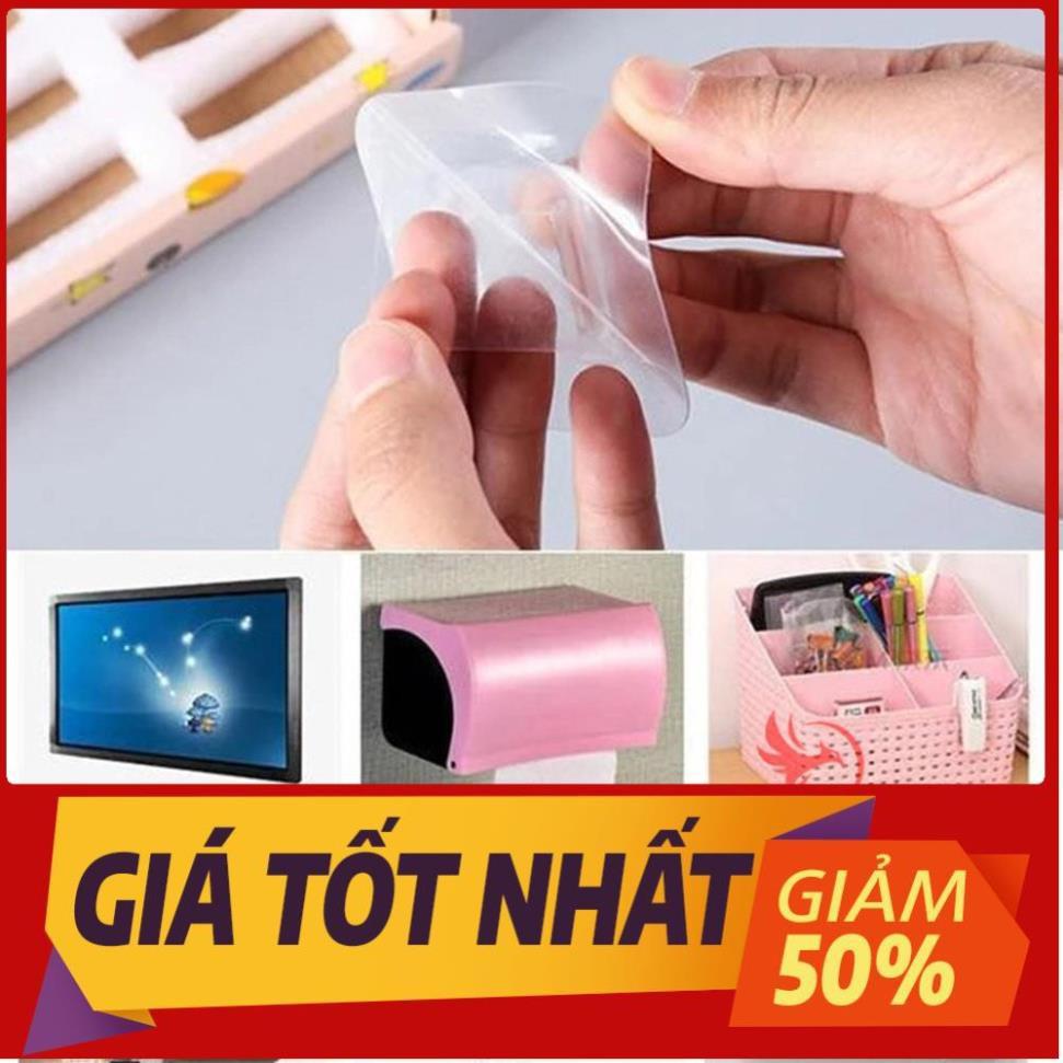 Miếng móc dán treo đồ dán gắn tường đa năng đỡ ổ cắm điện cúc phát wifi tranh ảnh siêu dính chắc trong suốt