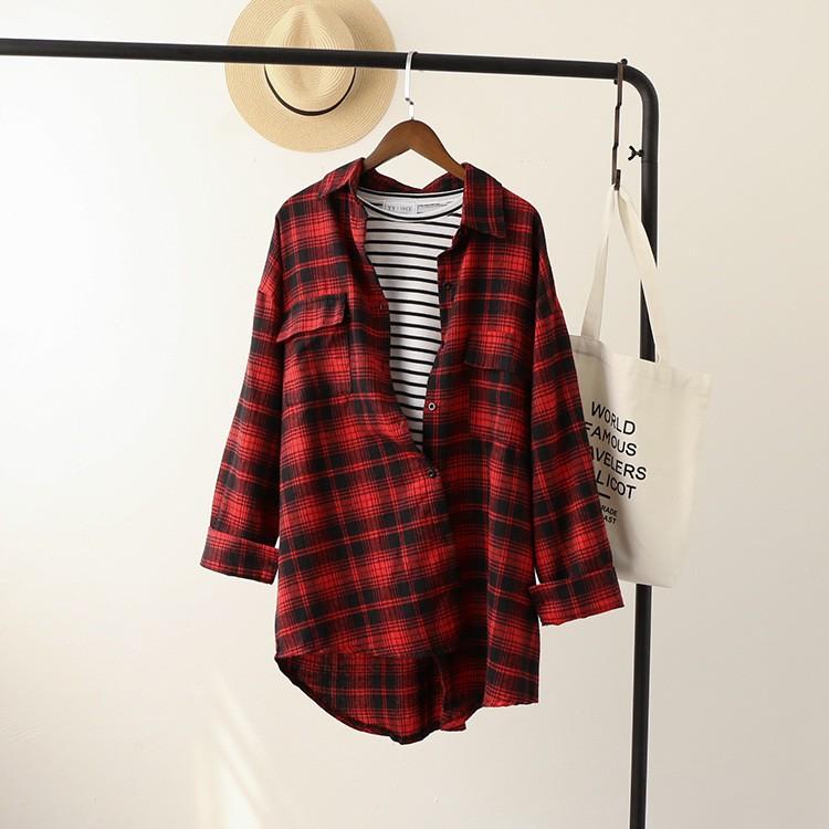 ÁO SƠ MI UNISEX FORM DÀI RỘNG THÍCH HỢP KHOÁC NGOÀI