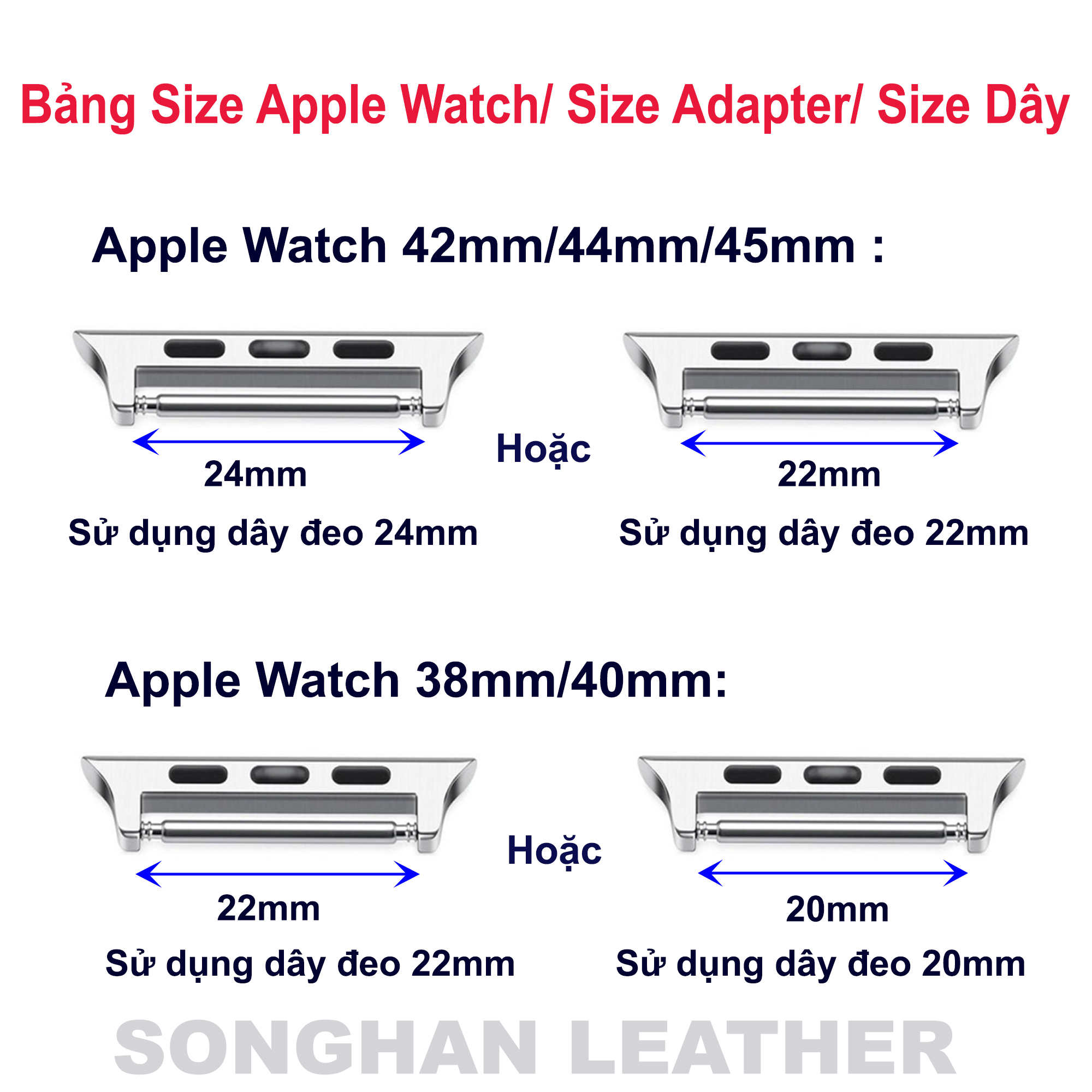 Dây Đeo Thay Thế, Dây Đồng Hồ Thay Thế Cho Apple Watch Da Đà Điểu Thật khóa kim sh8990