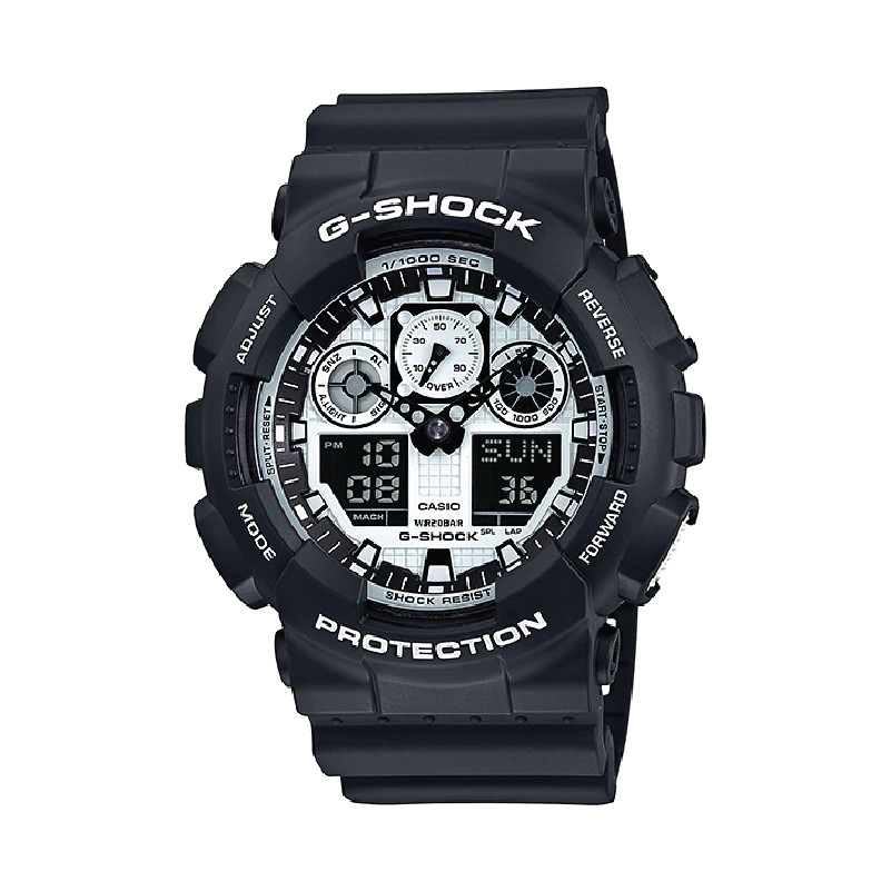 Đồng hồ Casio Nam G Shock GA-100BW-1ADR