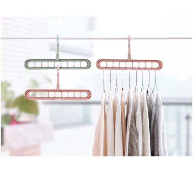 Móc treo quần áo đa năng 9 lỗ