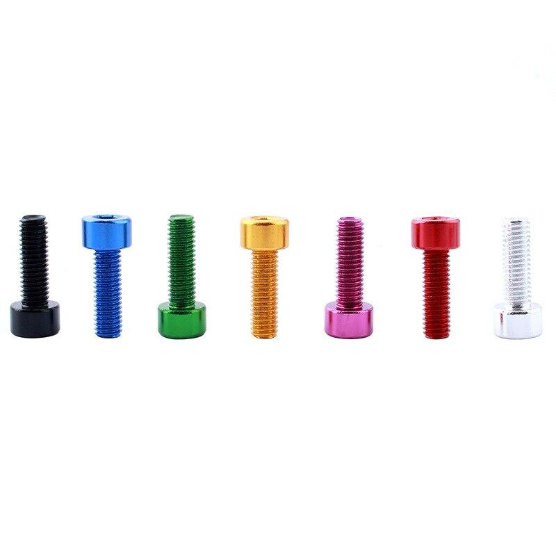 4 Pieces Water Bottle Cage Bolts Holder Screws Hex Socket Screws Aluminum Alloy Bicycle Accessories Screws Aluminum