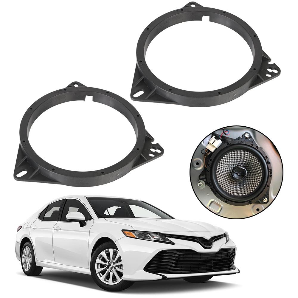 Set 2 vòng đệm loa bằng nhựa cứng gắn xe hơi TOYOTA NISSAN
