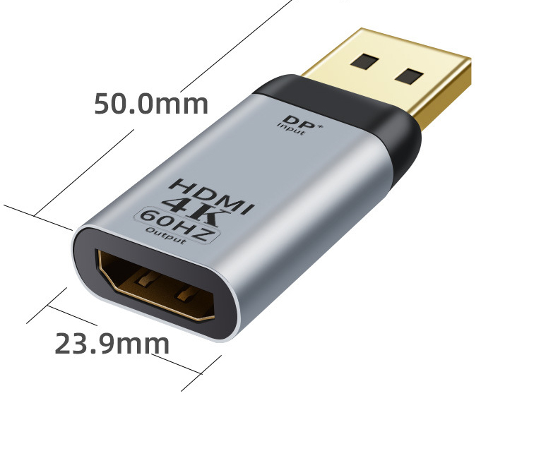 Đầu chuyển mini displayport/ dp ra hdmi 4k60hz hỗ trợ pc, máy tính để bàn, laptop card màn hình rời