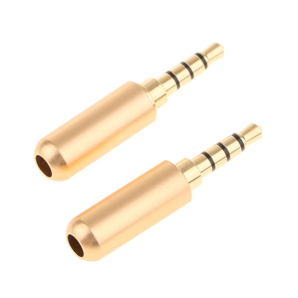 2Pcs 3.5mm Male Mono Jack To RCA Female Plug Audio Cable Adapter Connector