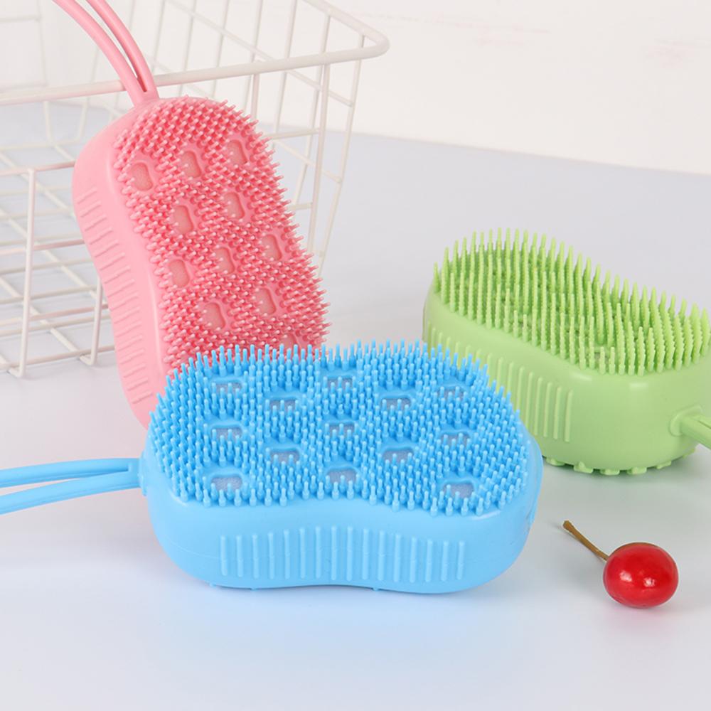 5 cái Bàn chải tắm bằng silicon với lông mềm trẻ em