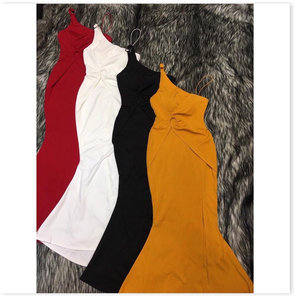 Đầm dạ hội xẻ tà thiết kế cách điệu