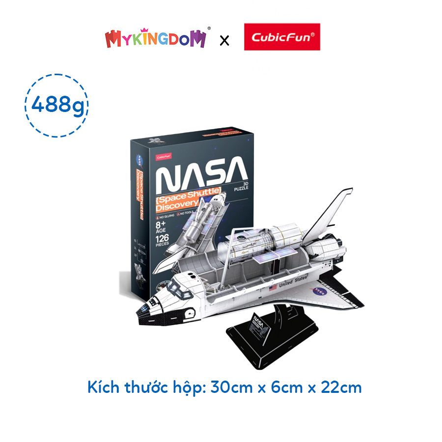 Đồ Chơi CUBIC FUN Trẻ Em Xếp Hình 3D Nasa: Tàu Con Thoi Discovery DS1057H