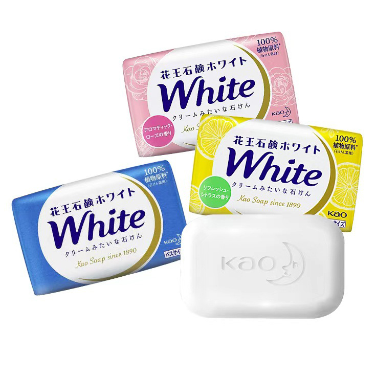 Combo 3 bánh xà phòng tắm trắng da KAO white Nhật Bản 3x130g