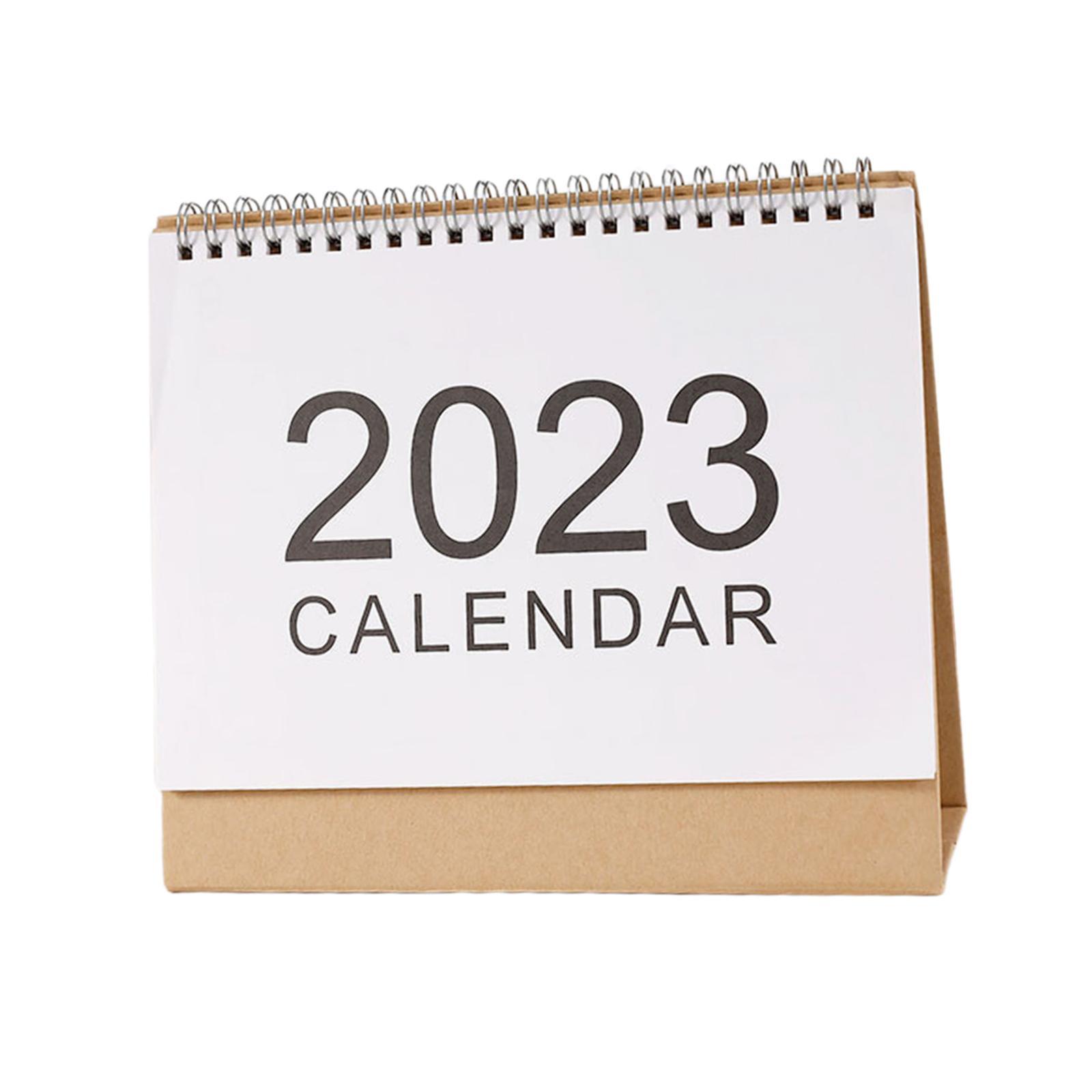 2 Sheets Desk Planner, 2023 Monthly Desk Calendar for Office