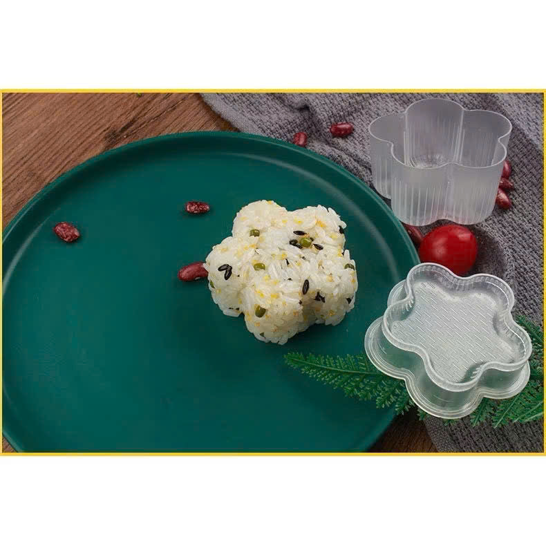 Bộ 7 Khuôn Làm Cơm, Ép Trứng Bento, Làm Bánh Tạo Hình Ngộ Nghĩnh Kích Thích Cho Bé Ăn-Chất Lượng An Toàn- Tặng Kèm Thìa Cơm- Chính Hãng MINIIN