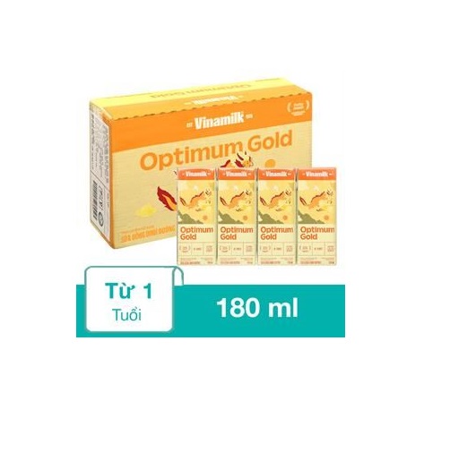 Thùng 48 Hộp Sữa Bột Pha Sẵn Vinamilk Optimum Gold 180ml