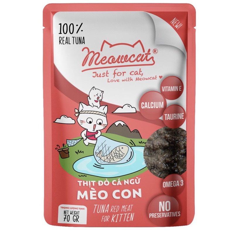 Pate cho mèo meowcat 70g nhiều vị phong phú bổ dưỡng kích thích vị giác cho mèo lớn mèo con