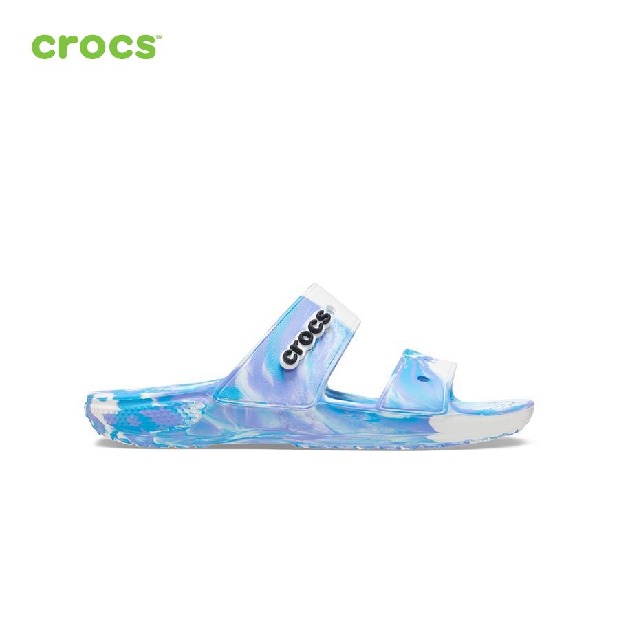 Giày sandal unisex Crocs FW Classic Sandal U Marbled White/Oxygen - 207701-1FK