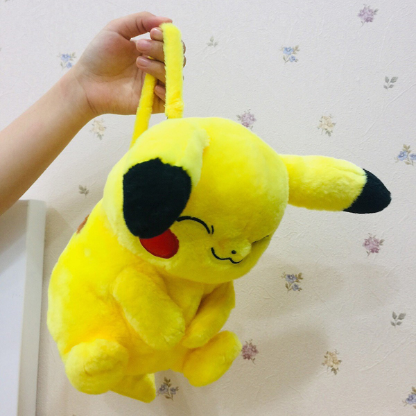 Gấu Bông Pikachu Có Dây Kéo (30 Cm) Gb155 (Tặng 1 Đèn Led 8 Bóng Siêu Sáng Cắm Cổng Usb)