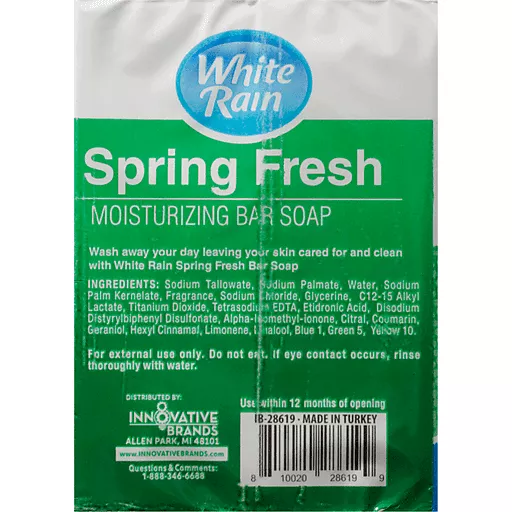 Xà bông cục hiệu White Rain Spring Fresh 115g x 2 cục - USA