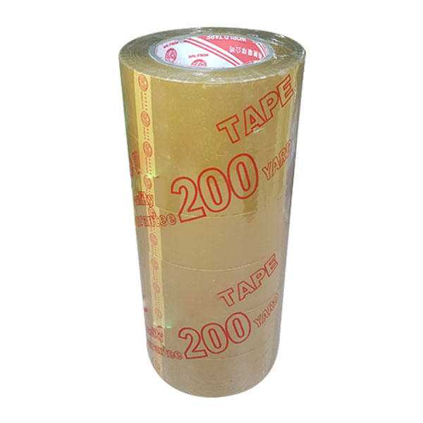 Băng keo vàng lốc 6 cuộn 200 yard bản 5 phân