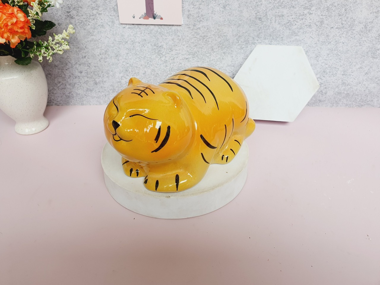 Heo đất tiết kiệm,Ống heo tiết kiệm hình hổ gốm Bát Tràng tiết kiệm tiền