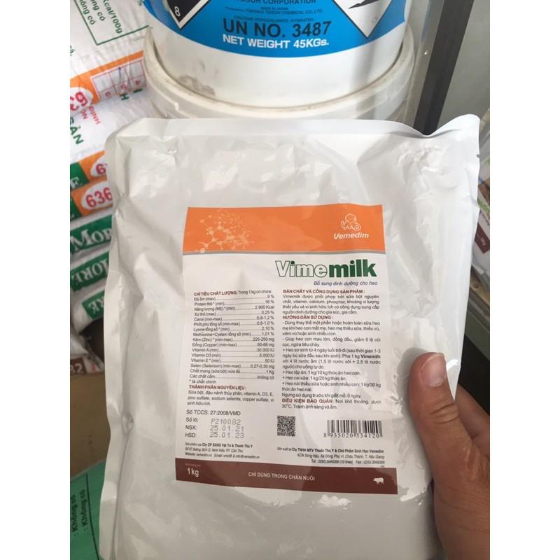 vime milk, sửa cho heo con, thay thế sửa mẹ 1kg/ bịt