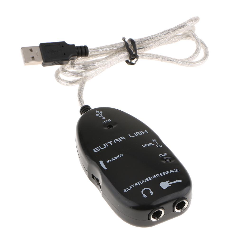 USB Guitar Cable to PC USB Recording Computer Recording Cable for PC