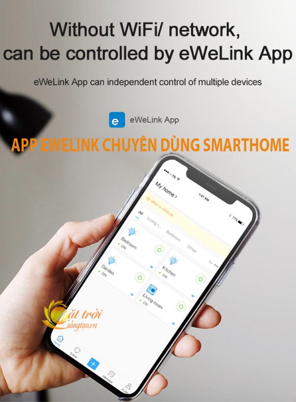 Đui đèn điều khiển bật tắt đèn bằng điện thoại không dùng WIFI