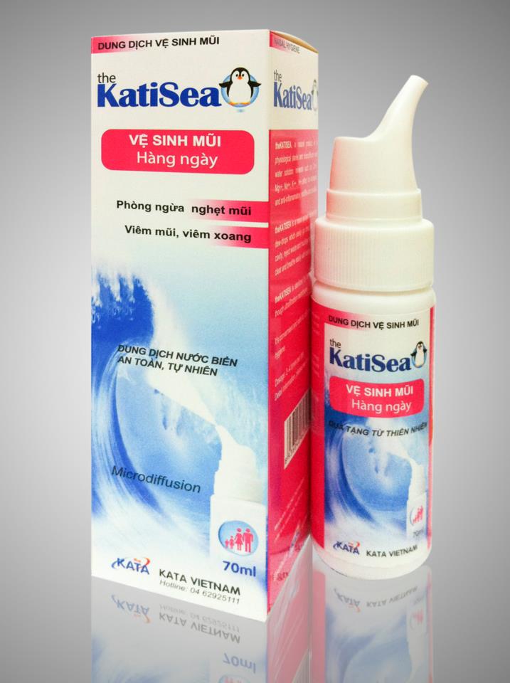 Xịt mũi nước biển KatiSea 70ml - Phòng ngừa các bệnh về Mũi- Hàng chính hãng