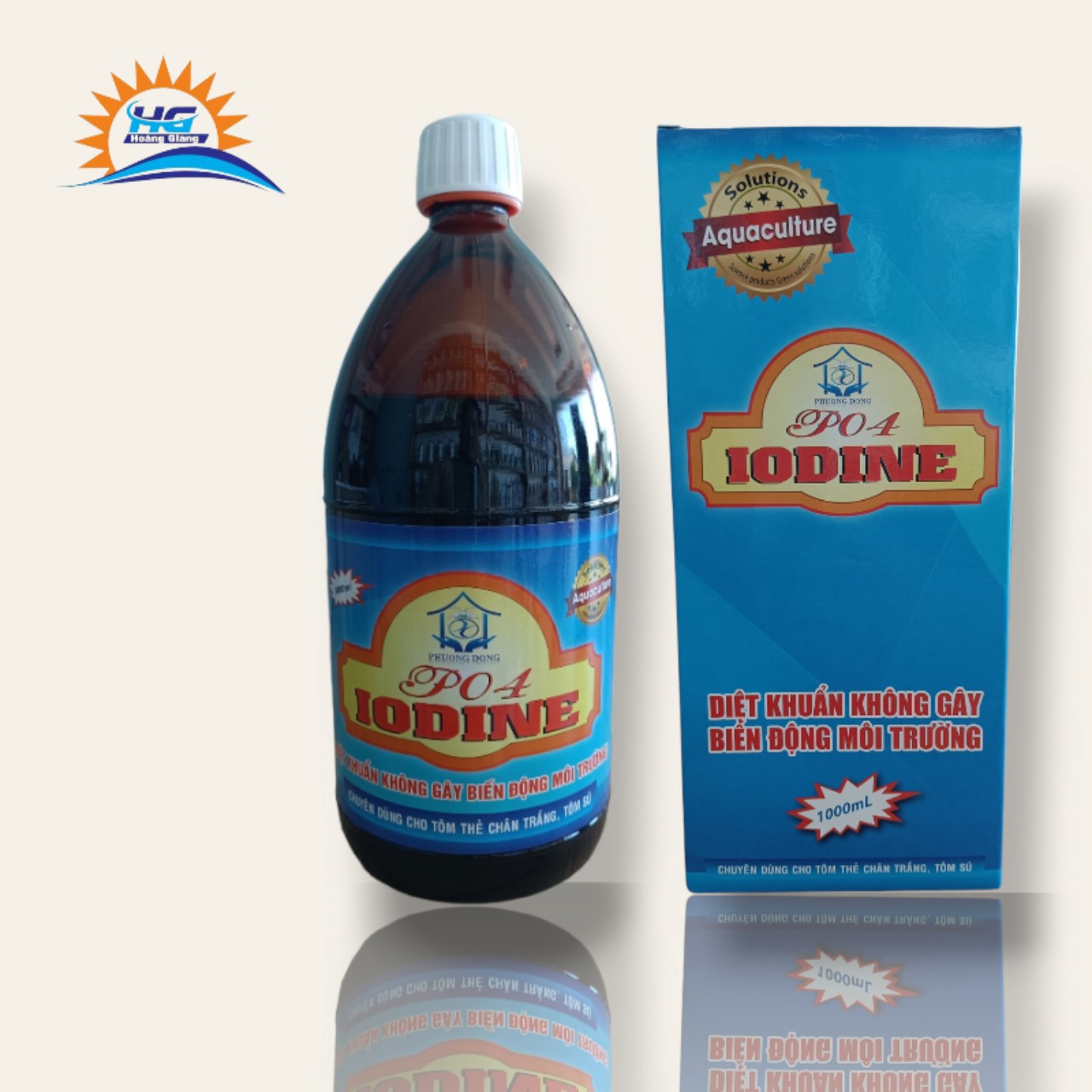 Diệt khuẩn iodine đậm đặt, chai 1l.