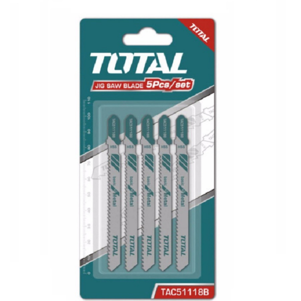 Bộ lưỡi cưa sắt 5 chi tiết (Cưa kim loại) Total - TAC51118B
