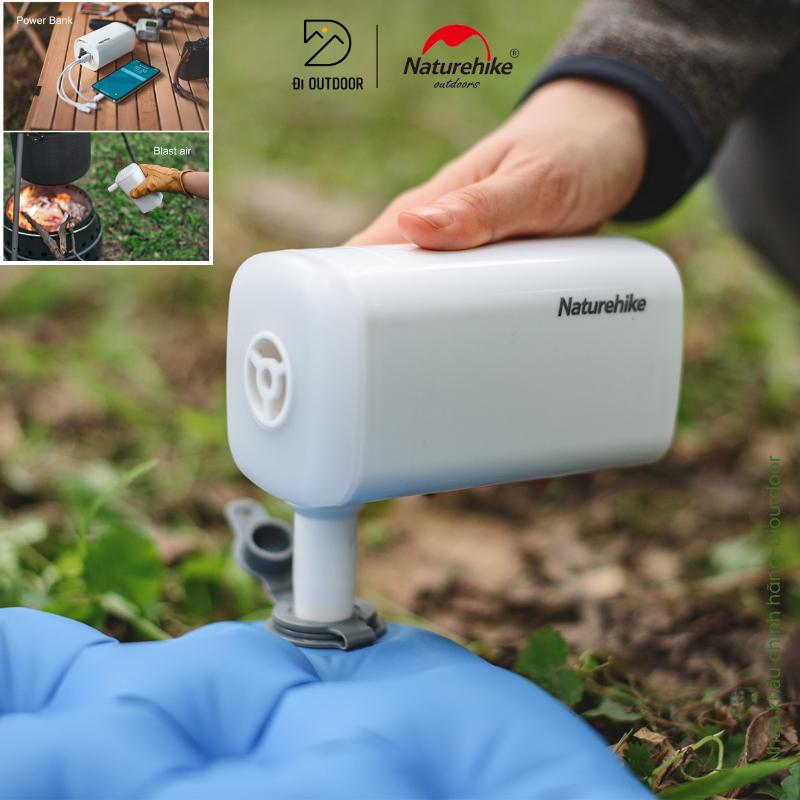 Bơm Hơi Dã Ngoại Đa Năng Naturehike NH18Q001-A 3 in 1 Kiêm Sạc Dự Phòng và Đèn