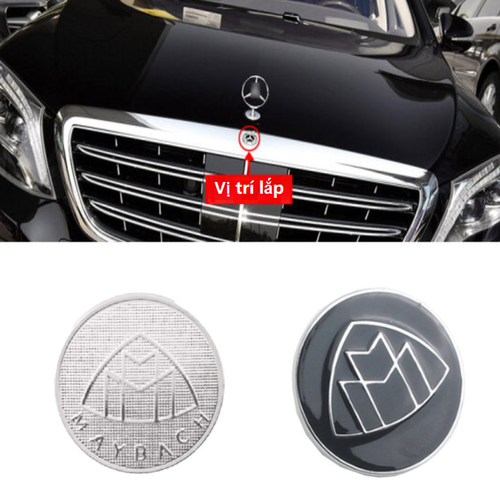 Logo nắp capo đầu xe ô tô, xe hơi  Maybach GZ88
