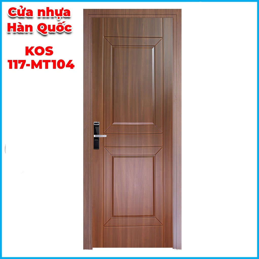 Cửa Nhựa Hàn Quốc ABS KOS 117-MT104 - Cửa Nhựa ABS Độ Bền Cao, Cửa Nhựa ABS Chịu Nhiệt Tốt, Chất Lượng Cao Cấp Chống Trầy Xước, Dễ Vệ Sinh, Chưa Kèm Phụ Kiện - Giahuydoor