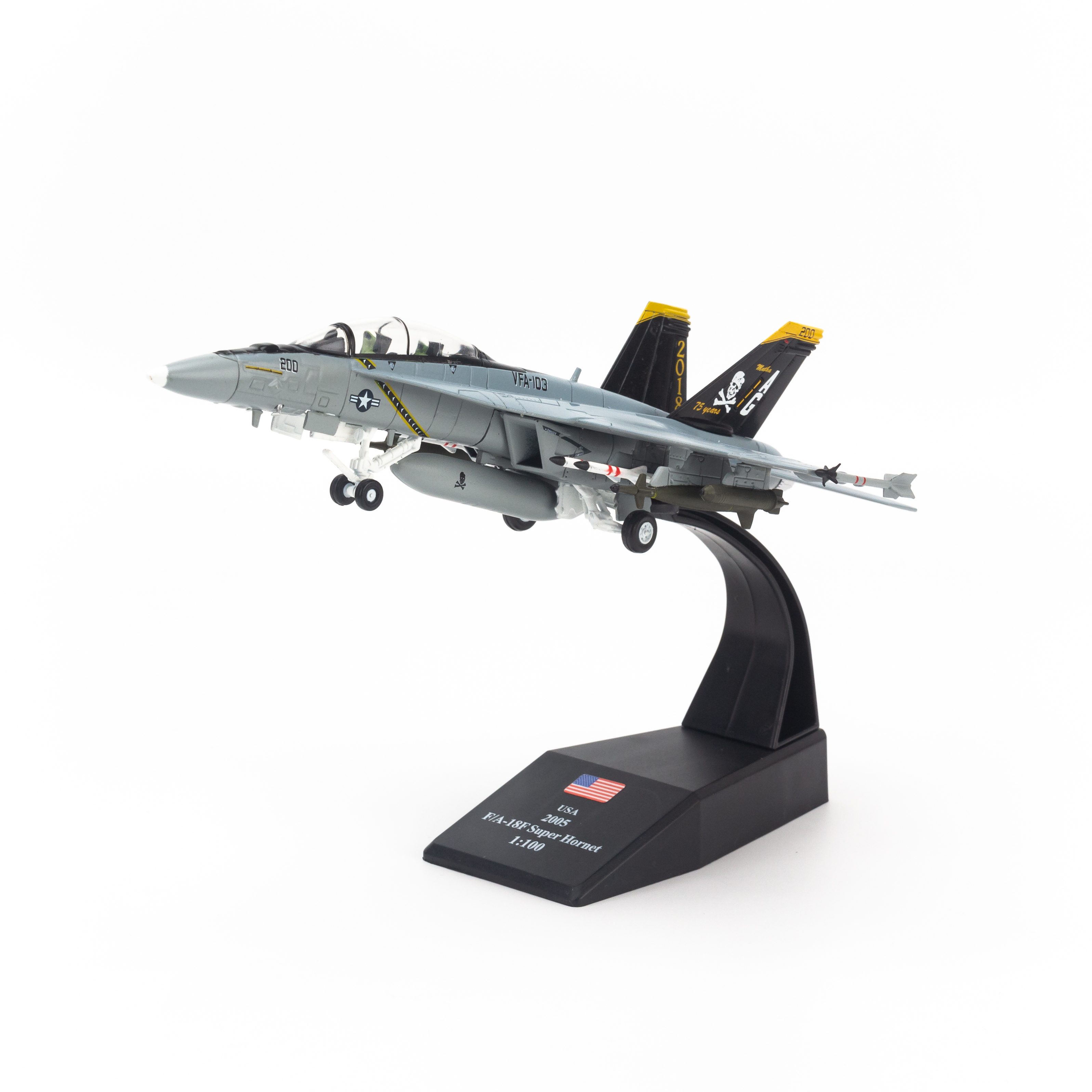 Mô hình máy bay chiến đấu FA-18B Hornet McDonnell Douglas 1:100 WLTK