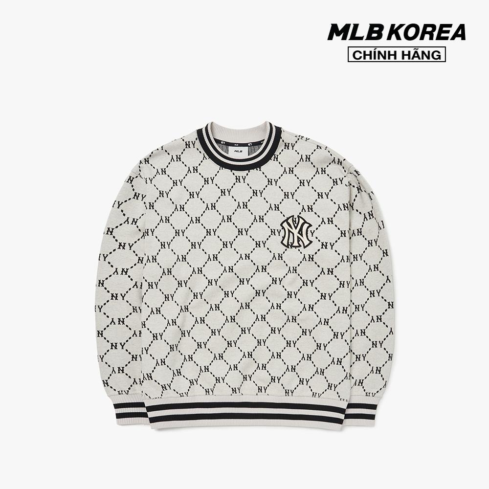 MLB - Áo sweatshirt tay dài phom suông Monogram 3AMTM0724-50CRS