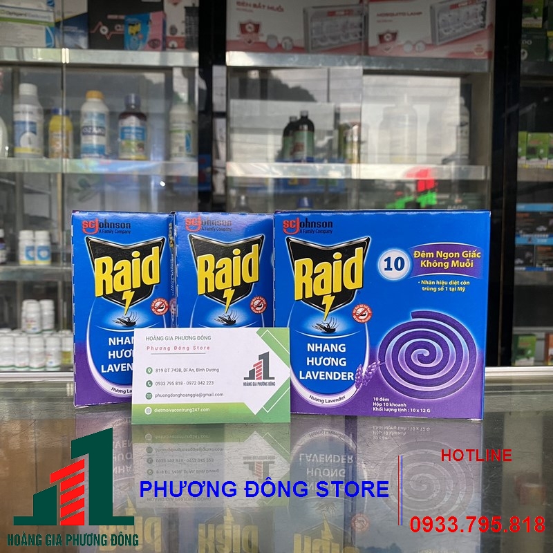 Nhang thơm đuổi muỗi Raid