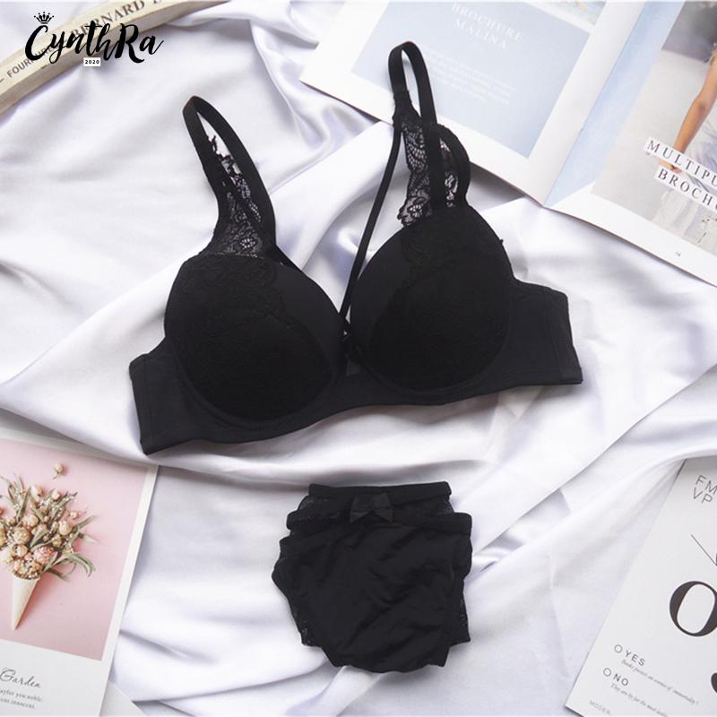 CYNTHRA Quần Lót Cho Phụ Nữ Ren Đẩy Lên Áo Bralette Phần Thoáng Khí Nữ Lớn Bộ Đồ Lót Plus Kích Thước Áo Lót Nữ Bra