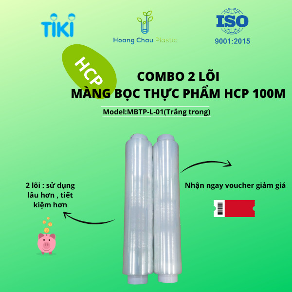 Combo 2 lõi màng bọc thực phẩm 100m