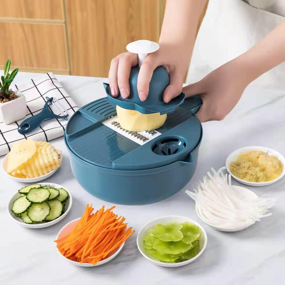 Bộ Dụng Cụ Nạo Bào Rau Củ Quả Đa Năng Siêu Tiện Lợi Không Lo Đứt Tay