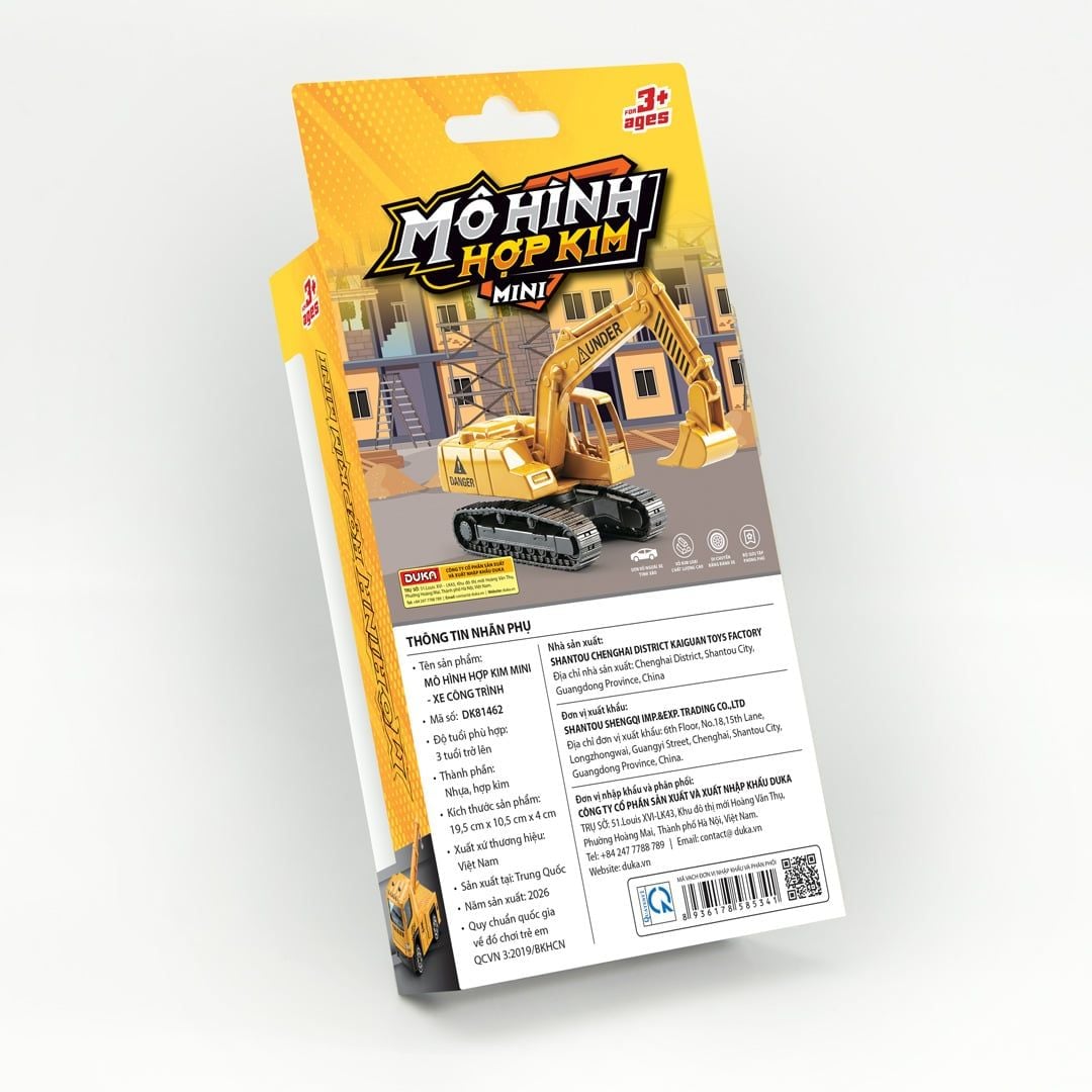 Đồ Chơi DUKA: Mô Hình Hợp Kim – Xe Cảnh Sát Đặc Nhiệm/ Xe Thiết Giáp/ Xe Công Trình