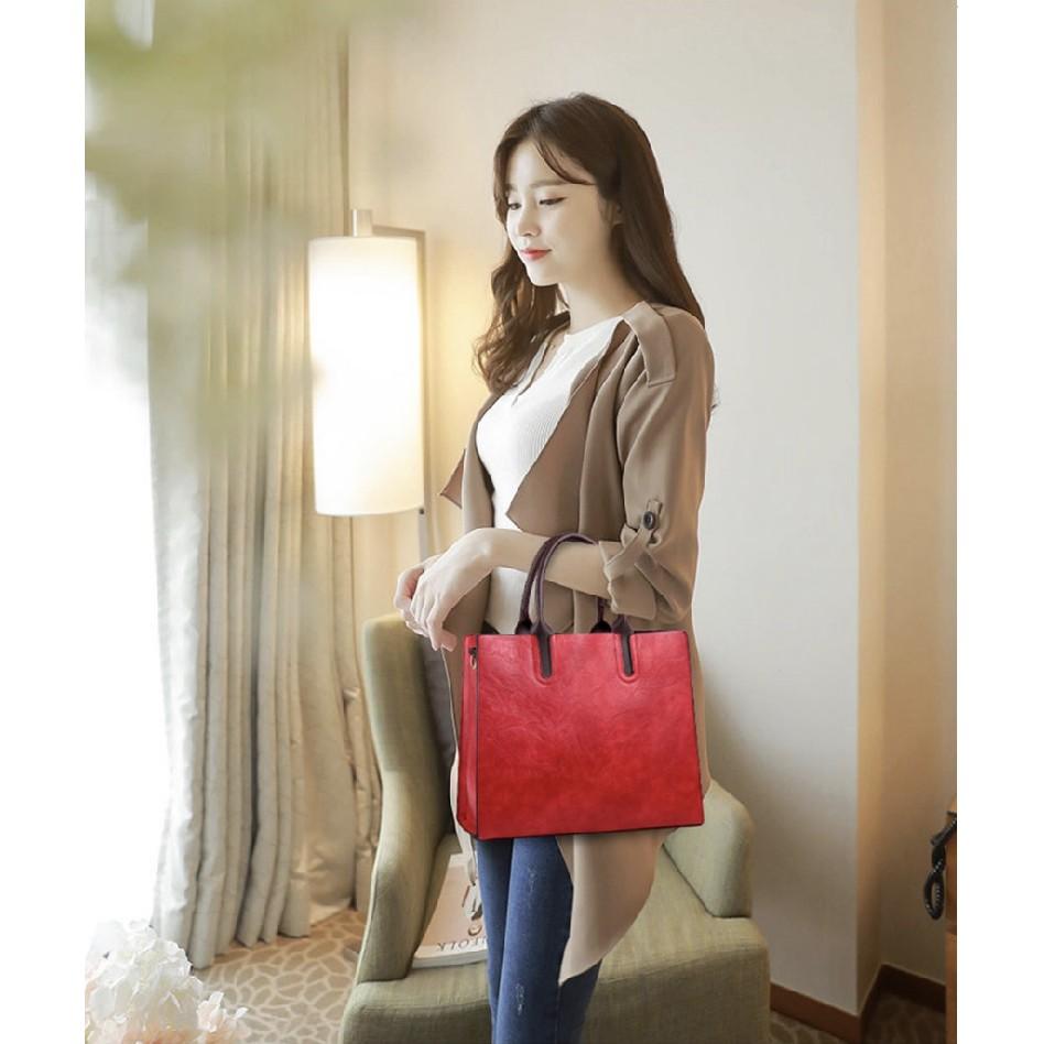Túi xách tay đeo chéo nữ dáng đứng 32x28x12cm