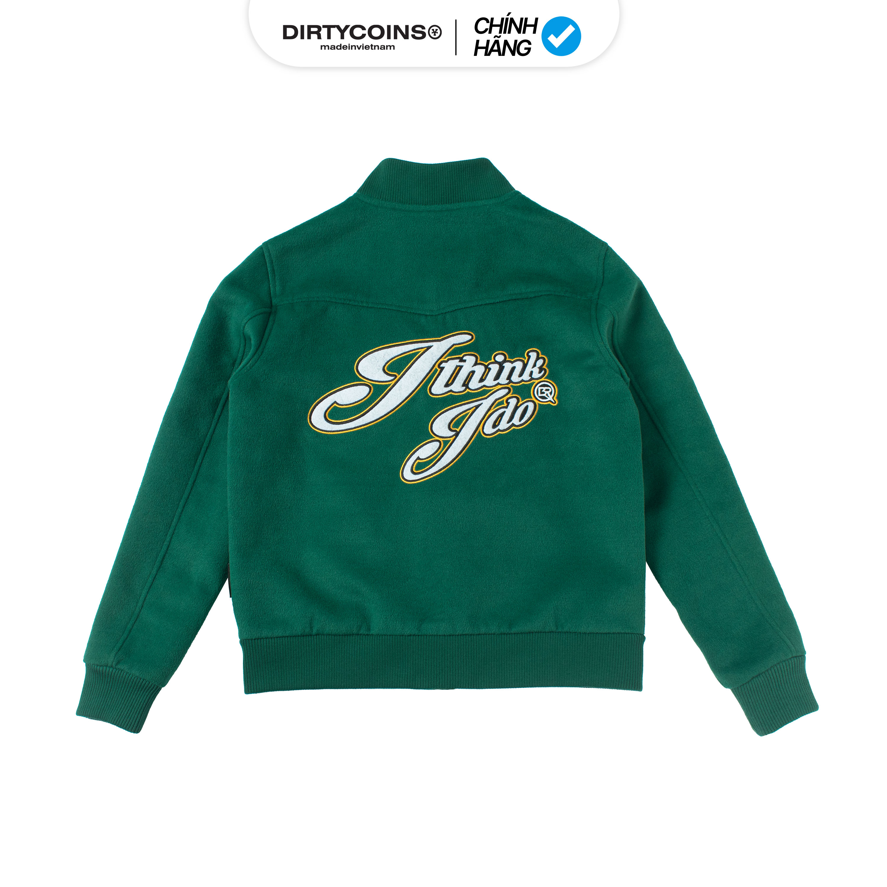 Áo Khoác DirtyCoins Felt Varsity Jacket - Green