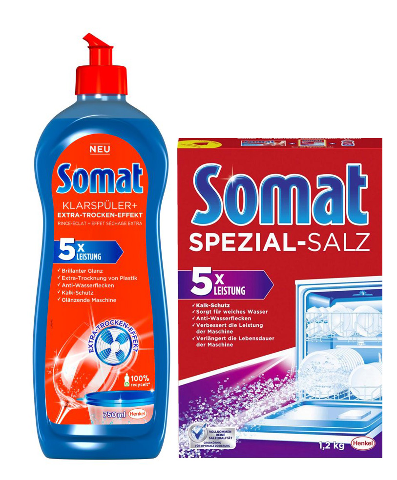 Muối Rửa Ly - Bát cao cấp chuyên dùng cho máy Somat Special Salt 1,2 Kg