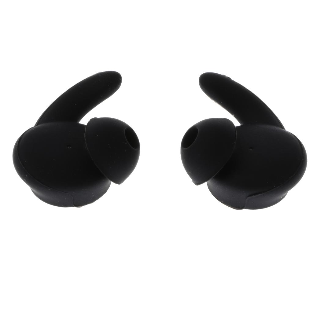 3 pair Silicone Replacement Ear Buds Tips - Black for Huawei Honor xSport AM61 Headset Noise Isolation Headphones Sport