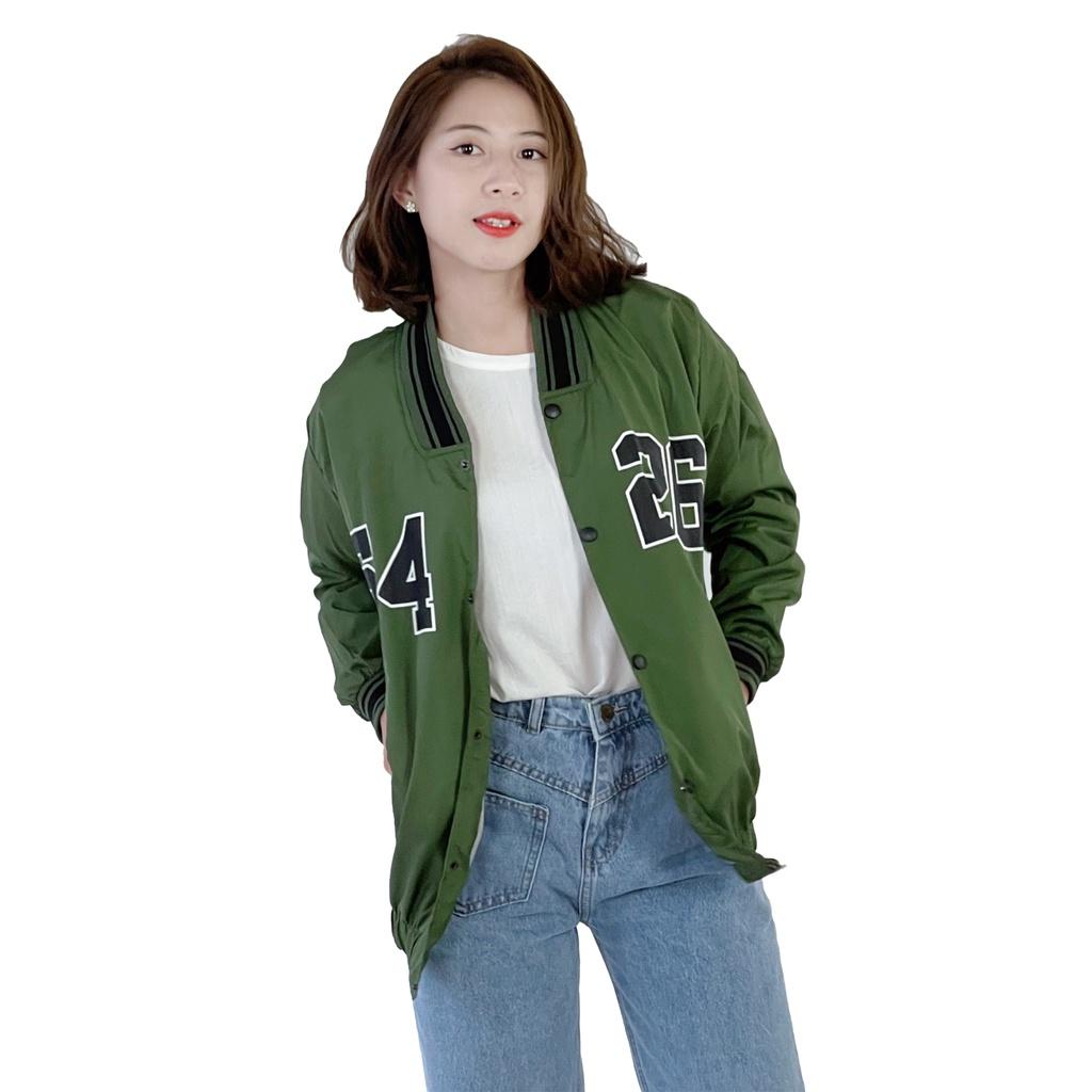 Áo khoác dù bomber nam nữ form rộng