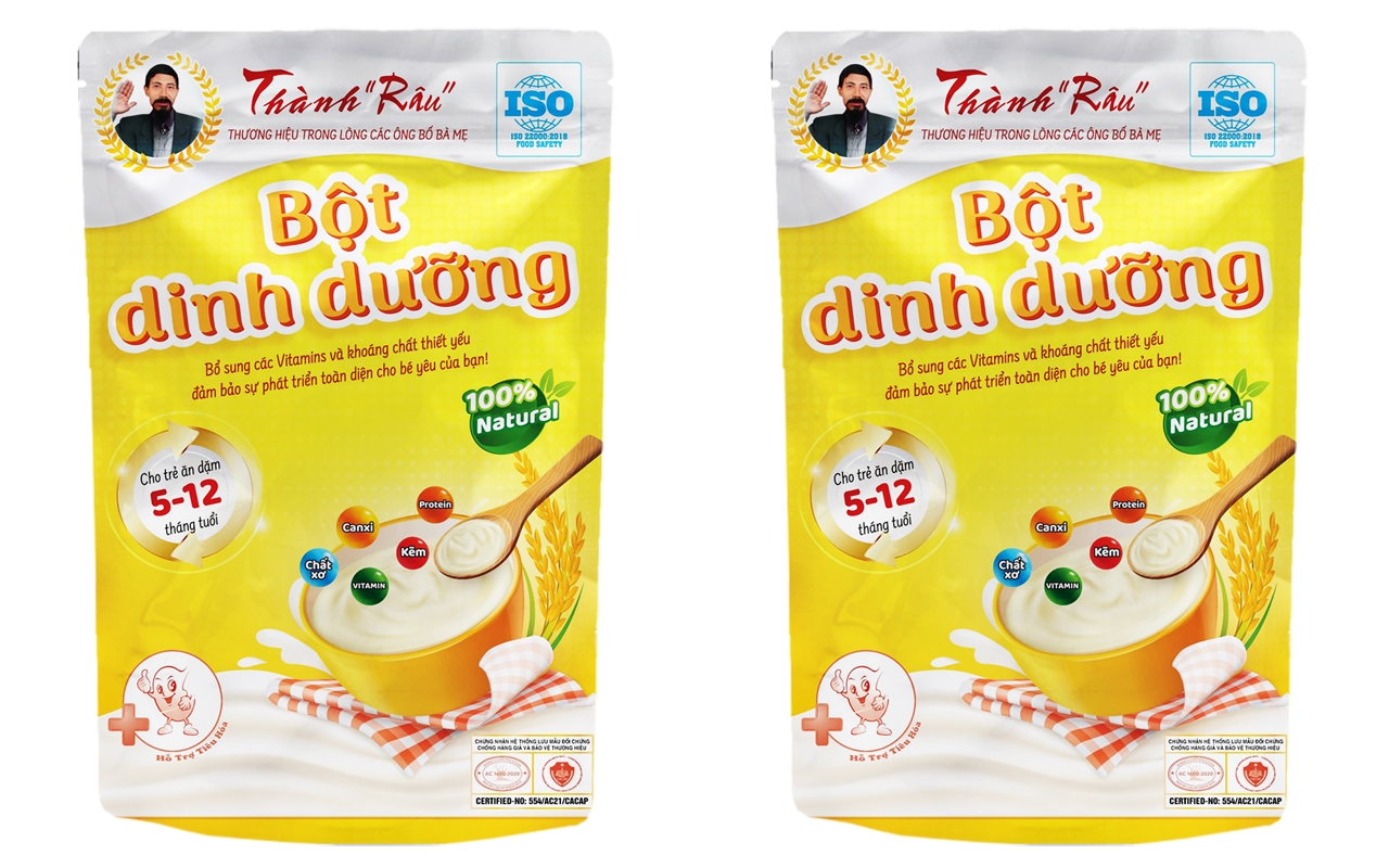 COMBO 2 GÓI BỘT DINH DƯỠNG ĂN DẶM CHO TRẺ EM THÀNH RÂU - 1KG