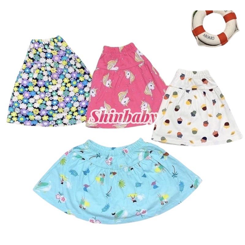 Set 2 chân váy bé gái có quần đùi bên trong nhiều họa tiết siêu xinh vải cotton xuất xịn mềm mát (28-45kg)