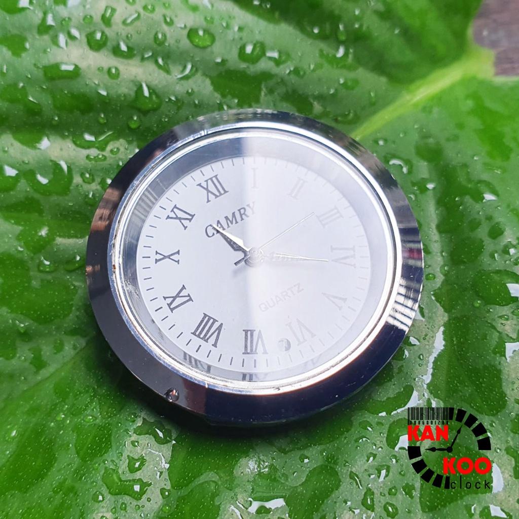 Mặt gắn đồng hồ để bàn Camry đường kính 3.7cm màu bạch kim