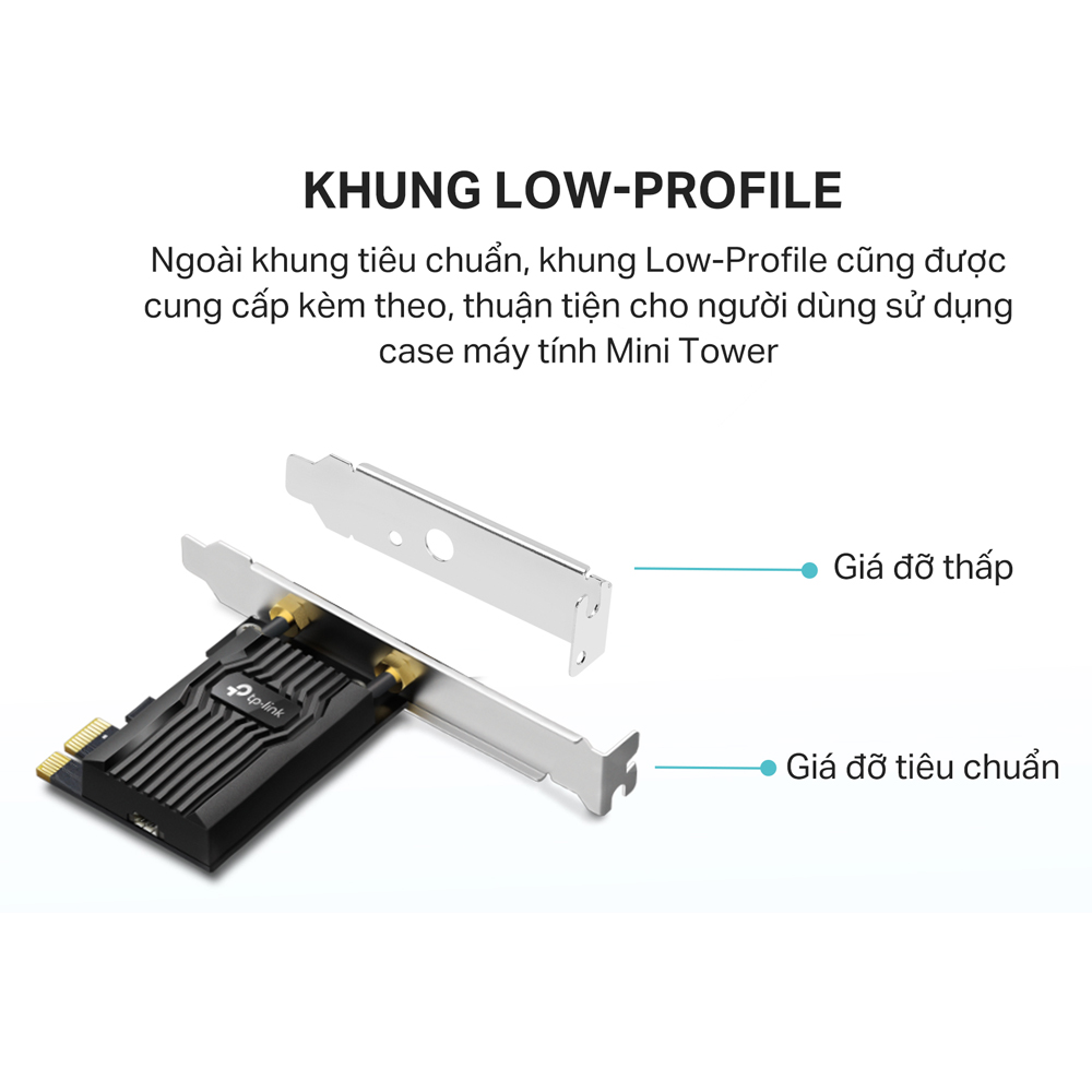 Bộ Chuyển Đổi Card WiFi TP-Link Archer TX20E PCIe Bluetooth WiFi 6 AX1800 - Hàng Chính Hãng